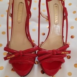 Authentic Prada heeled sandals. Size 38,5